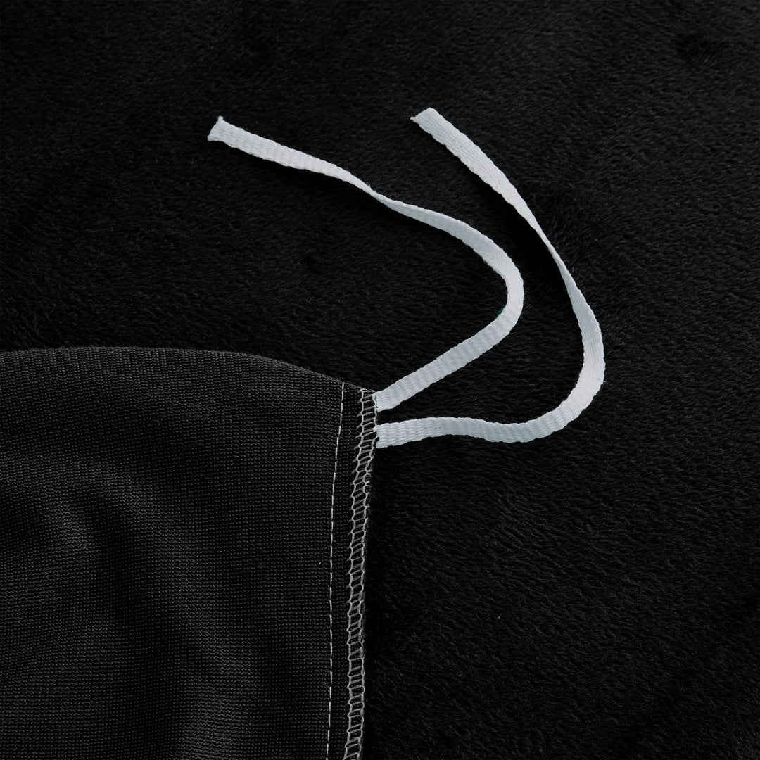 Luofanfei Samt Warme Bettwäsche 220x240 Schwarz Winter Thermo Fleece Plüsch Flausch Nicki Warme Wend