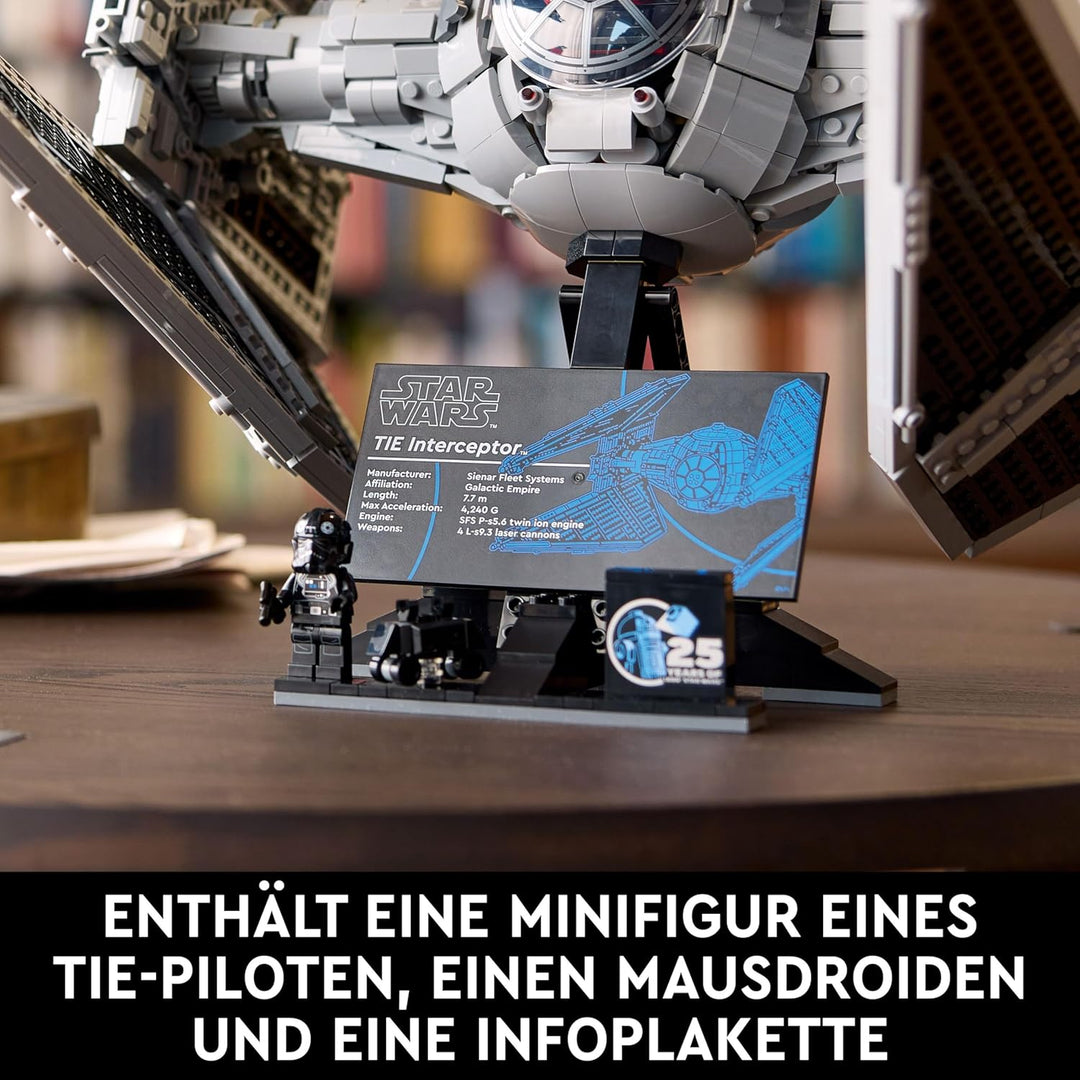 LEGO Star Wars TIE-Abfangjäger, kreatives Bauset aus der Ultimate Collector Series für Erwachsene, M