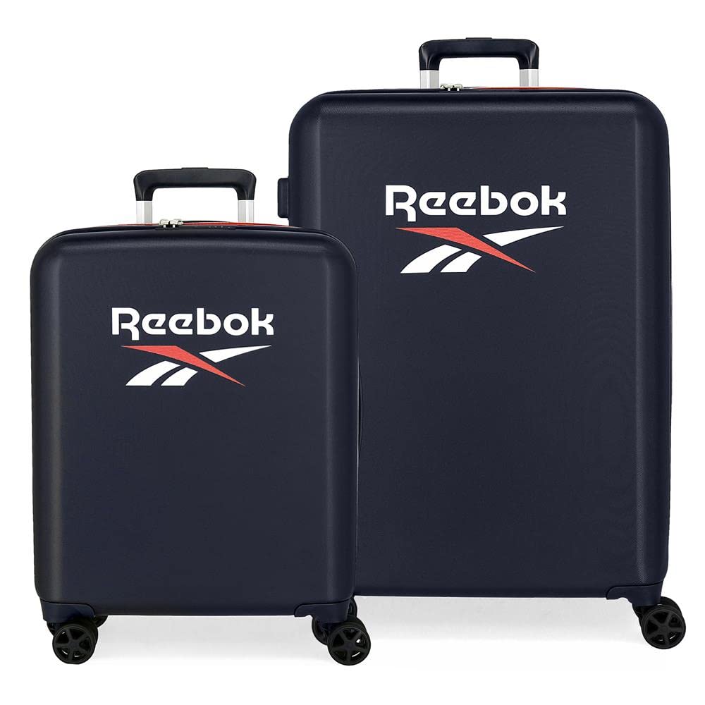 Reebok Roxbury Kofferset Blau 55/70 cm Starres ABS Integrierter TSA-Verschluss 119,4 L 6 kg 4 Doppel