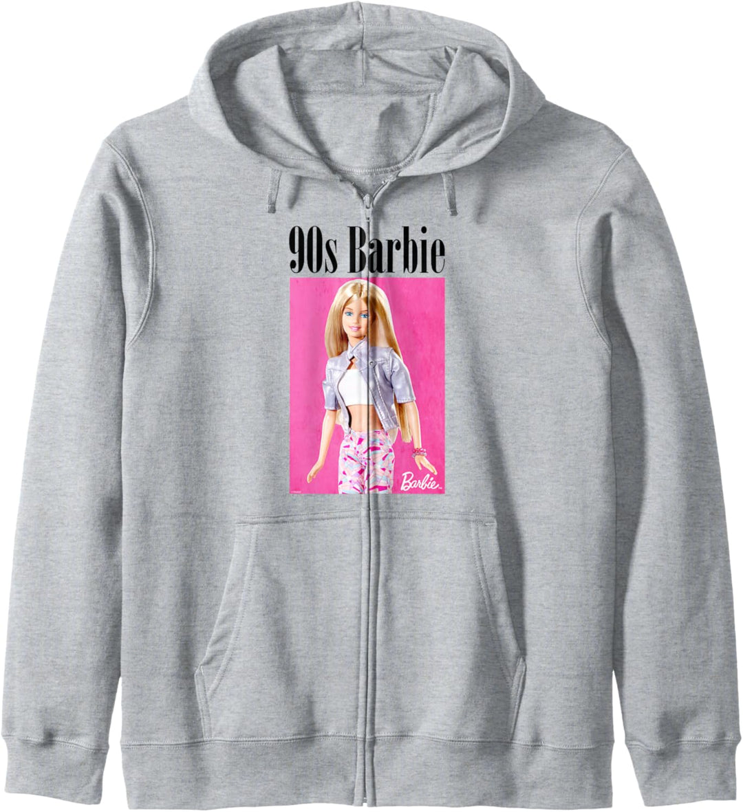 Barbie Sweatshirt für Damen, offizielles Barbie 90er Jahre Kapuzenjacke