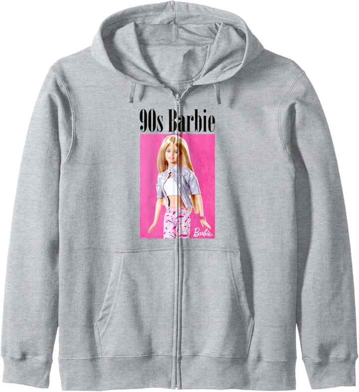 Barbie Sweatshirt für Damen, offizielles Barbie 90er Jahre Kapuzenjacke