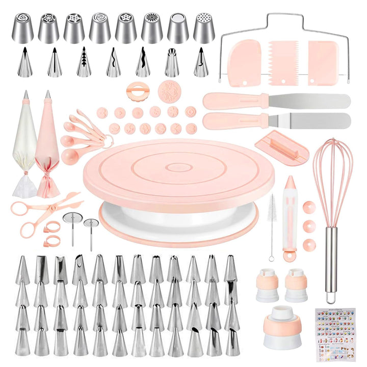Torten ZubehöR, 137 StüCk Backen ZubehöR, Wiederverwendbar Tortenplatte Drehbar, Backutensilien Back