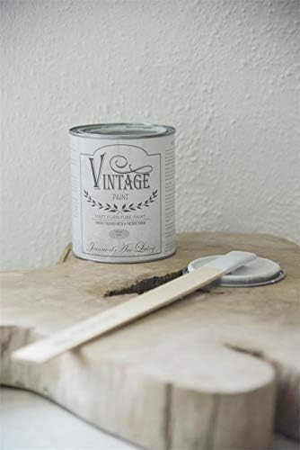 Jeanne d'Arc Living Vintage Paint Kreidefarbe 700 ml/23,6oz Chalk Kalkfarbe JDL Malen (Warm Cream)