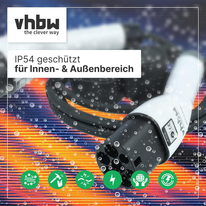 vhbw Typ 2 Ladekabel 3,5 kW 16 A 1-phasig 3 m