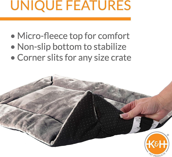 K&amp;H Pet Productsself-Warming Pet Crate Pad, 20" x 25", Gray 25.0"L x 20.0"W x 1.0"Th grau Einfach zu