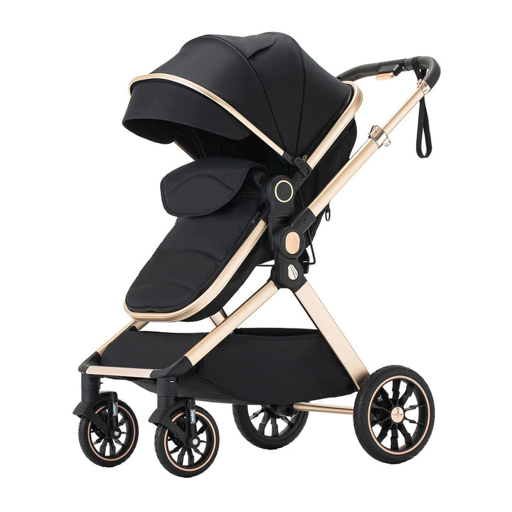 BEBBY Kinderwagen, Standard-Kinderwagen, Kinderwagen 3 in 1,Kinderwagen mit Faltbarem Tragbarem für