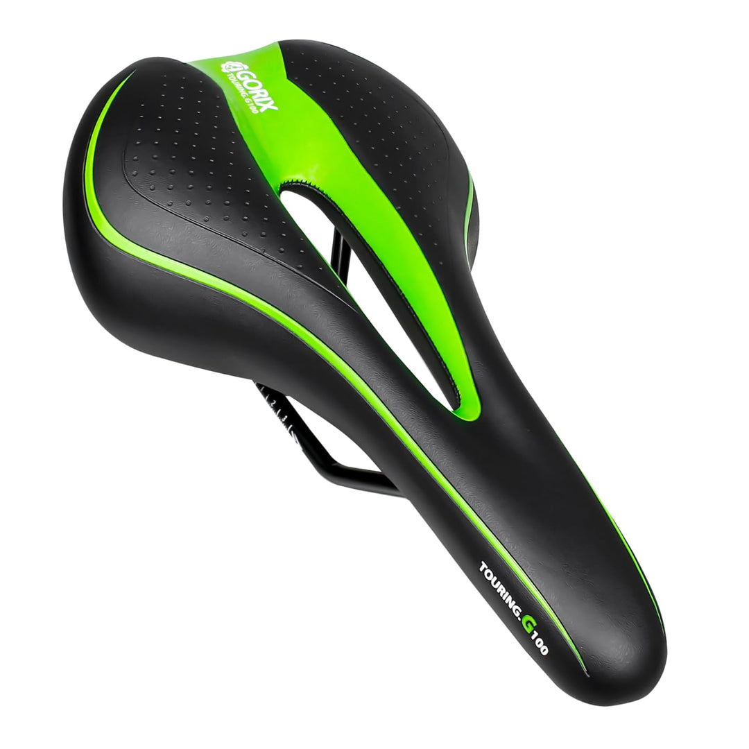 GORIX Fahrradsattel Sitz Bequemes Kissen mit Rail Mountain Road Fahrrad für Männer und Frauen (GX-C1