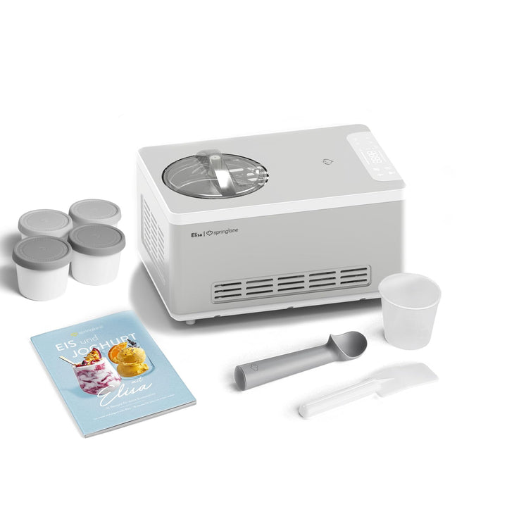 SPRINGLANE Eismaschine & Joghurtbereiter Elisa 2,0 L mit selbstkühlendem Kompressor 220 W, aus Edels