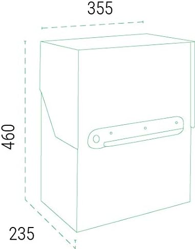 ARREGUI Bigpack EP2004 Paketkasten aus Stahl für grosse Pakete, Einzel-Briefkasten, schwarz