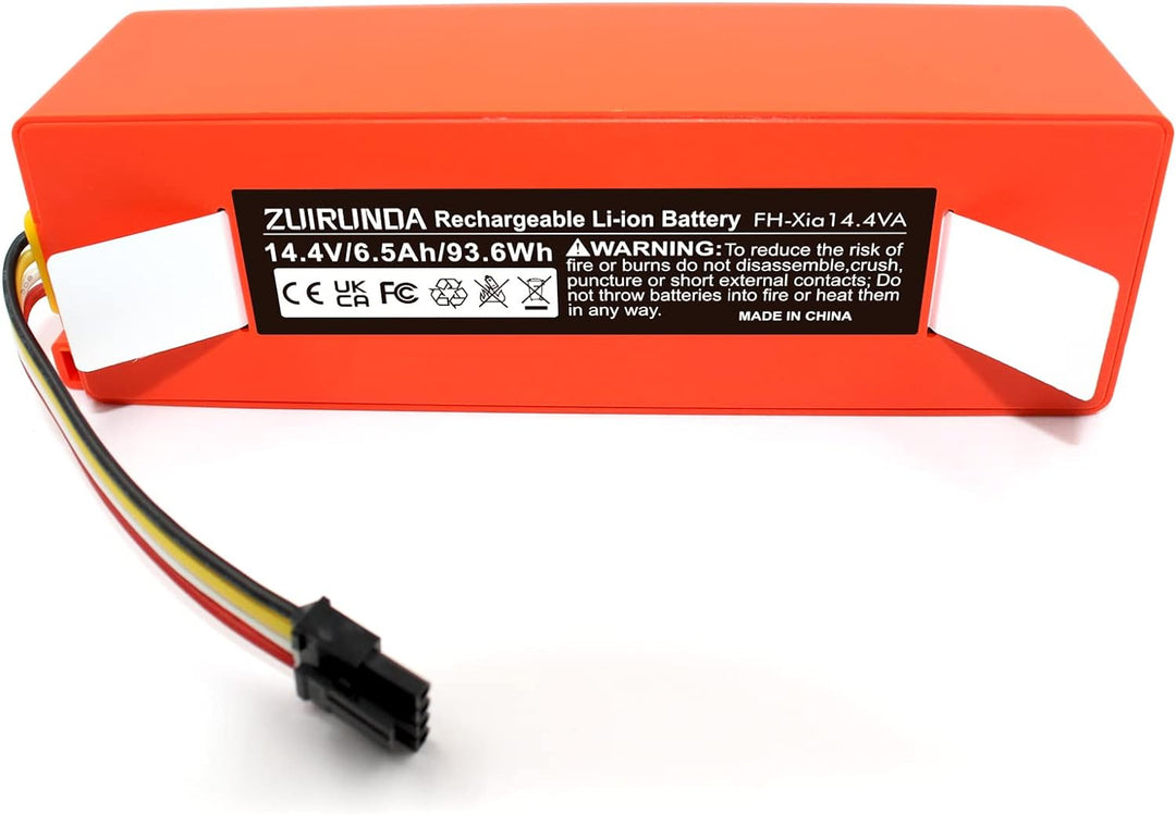 ZUIRUNDA 14,4 V 6500 mAh Li-Ion Akku Ersatz für Xiaomi Mi Roboter Xiaomi Mijia Roborock S50 S51 Robo