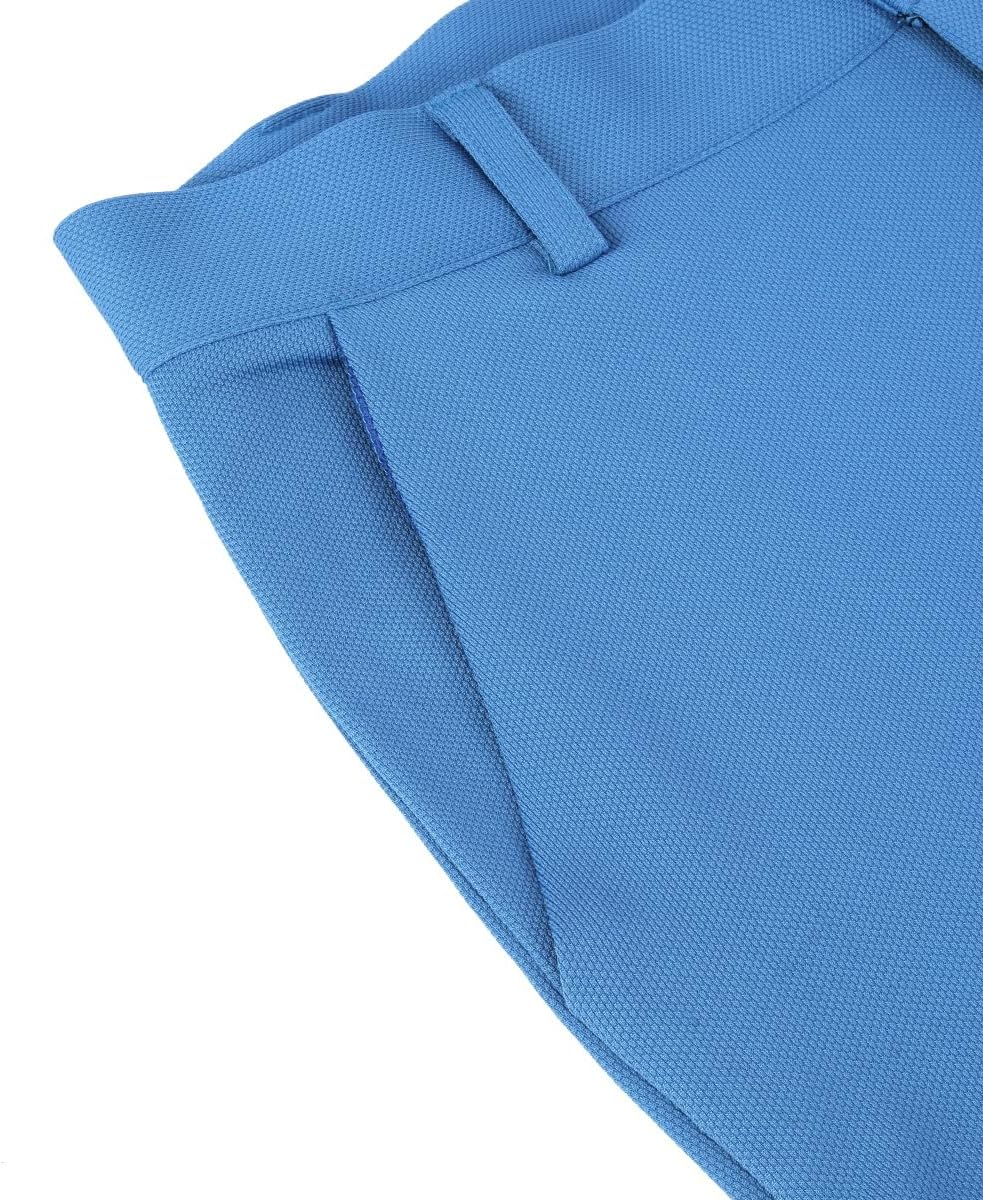 Allthemen Herren Anzughose mit Stretchkomfort Slim Fit Anzug Straight Hose für Business XL Hellblau,