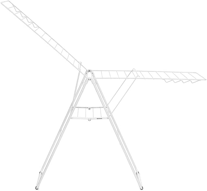 Brabantia HangOn 25m Trockengestell, Legierter Stahl, Fresh White 25m without Rod Fresh White, 25m w