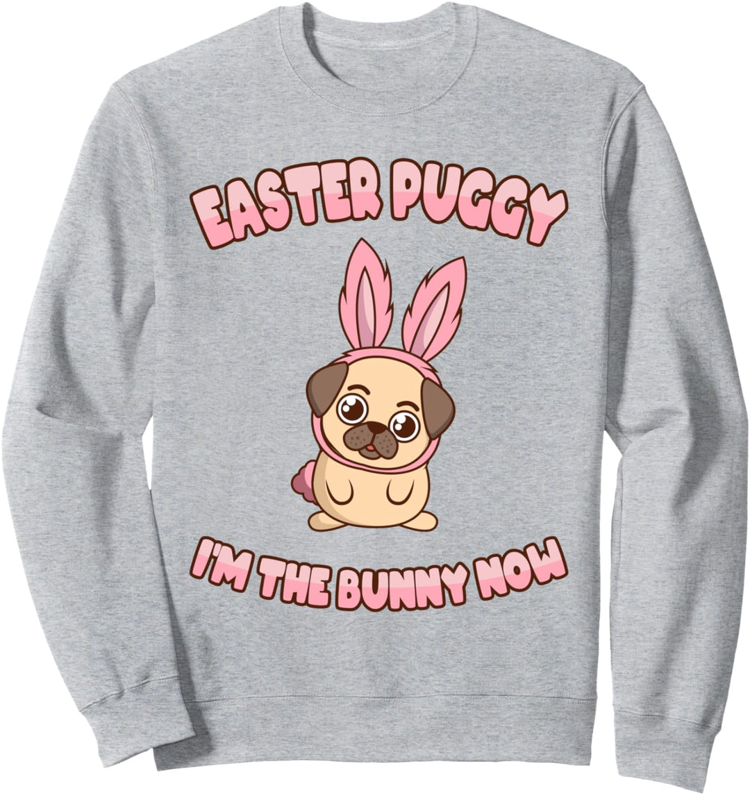 Easter Puggy Pug Wauwau Vierbeiner Hundebesitzer Mops Hund Sweatshirt