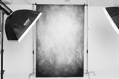 Kate 2x3m Grau Portrait Hintergrund Grau Abstrakt Textur Hintergrund Mikrofaser für Studio Retro Fot