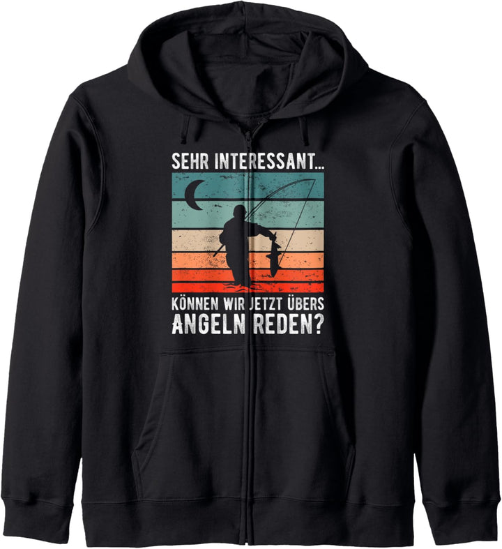 Angler Spruch Lustiges Ironisches Retro Angeln Kapuzenjacke