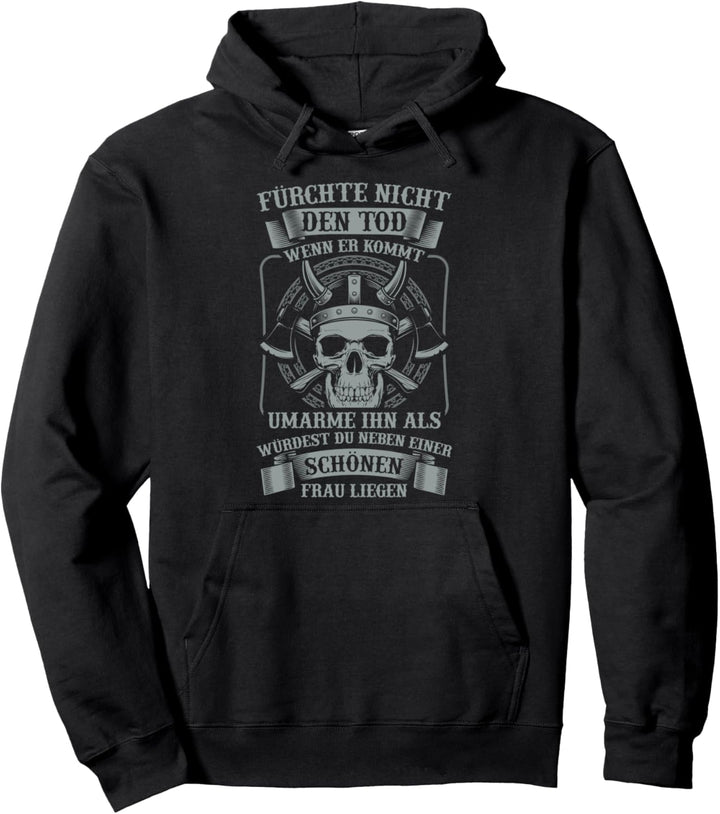 Wikinger Fürchte Nicht Den Tod Umarme Eine Schöne Frau Pullover Hoodie