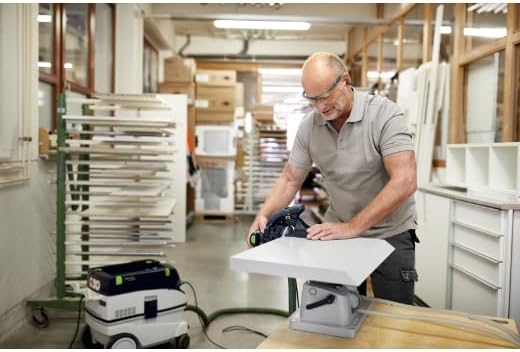 Festool Kantenschleifer ES-ETS 125 REQ-Plus (mit Ansetzhilfe, Schleifteller, Longlife-Staubfangbeute
