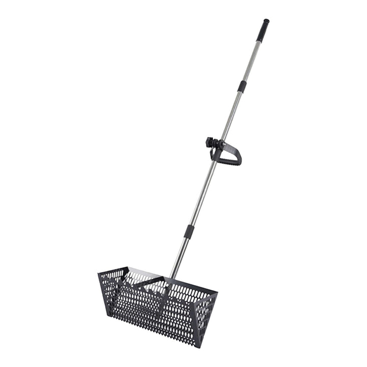 Sandflohharke 55,5 Zoll Kohlenstoffstahl Sandrake Sandsieb Siebschaufel Erdsieb Gartensieb mit Stump