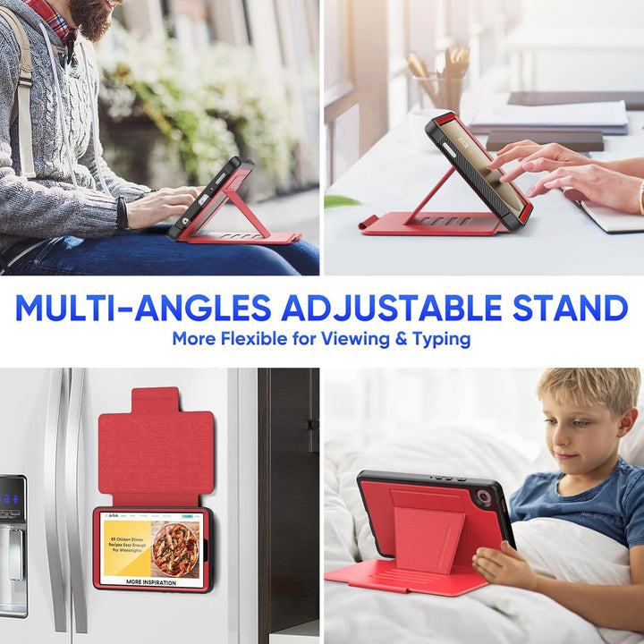 SEYMAC stock Hülle für Samsung Galaxy Tab A9 8,7 Zoll 2023 (SM-X110/X115/X117), Stossfeste Hülle mit