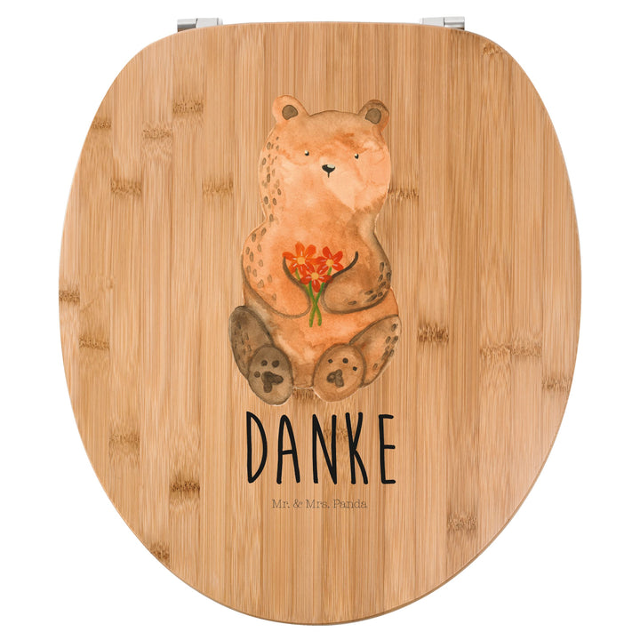 Mr. & Mrs. Panda Motiv WC Sitz Dankbär - Geschenk, Klodeckel, Toilettendeckel, Klobrille, Teddy, Dan