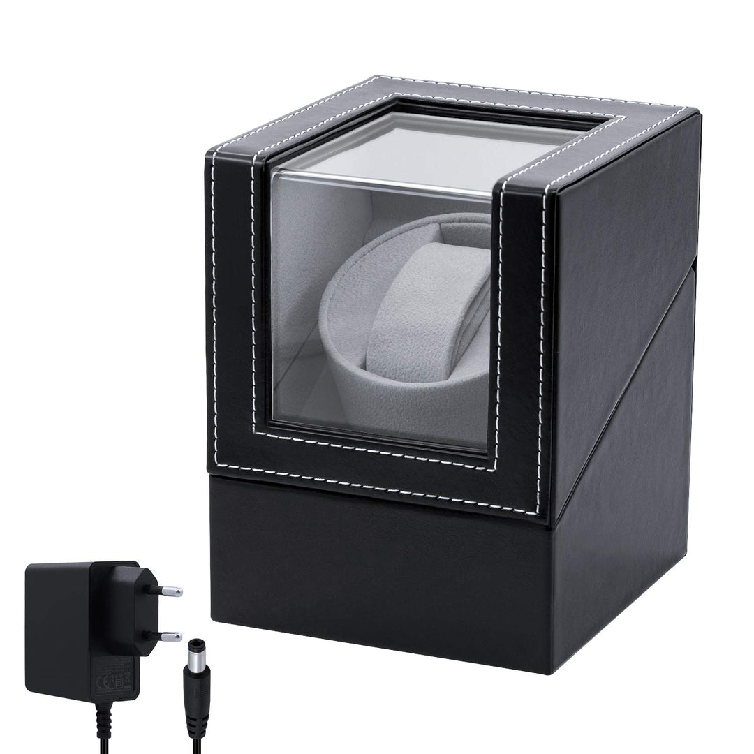 Mcbazel Automatische Uhrenbeweger Box aus PU Leder für Automatikuhren Uhrendreher Automatikuhren 1 u