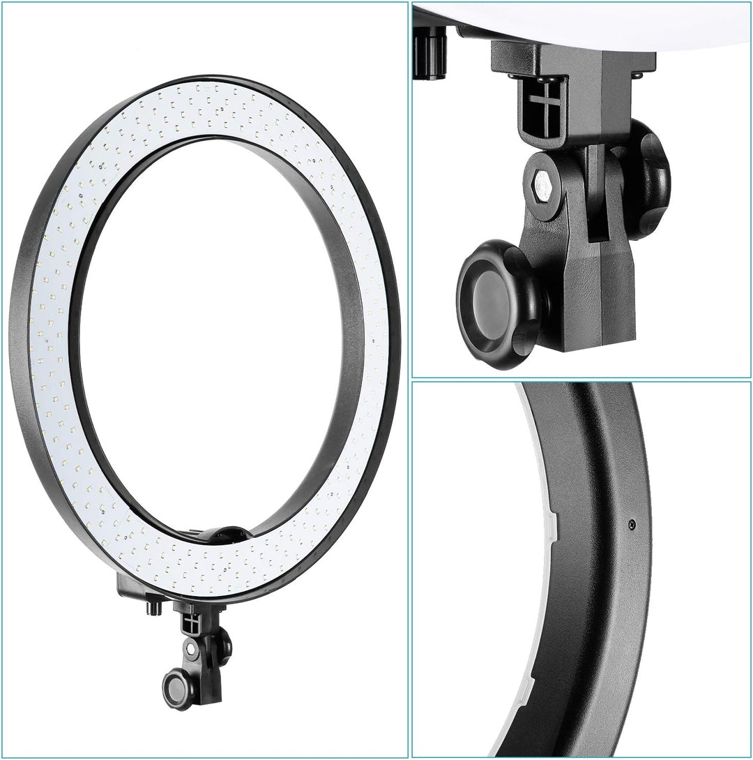 NEEWER 18-Zoll SMD LED Ringlicht dimmbares Beleuchtungsset mit78.7"Lichtständer Filter und Blitzschu