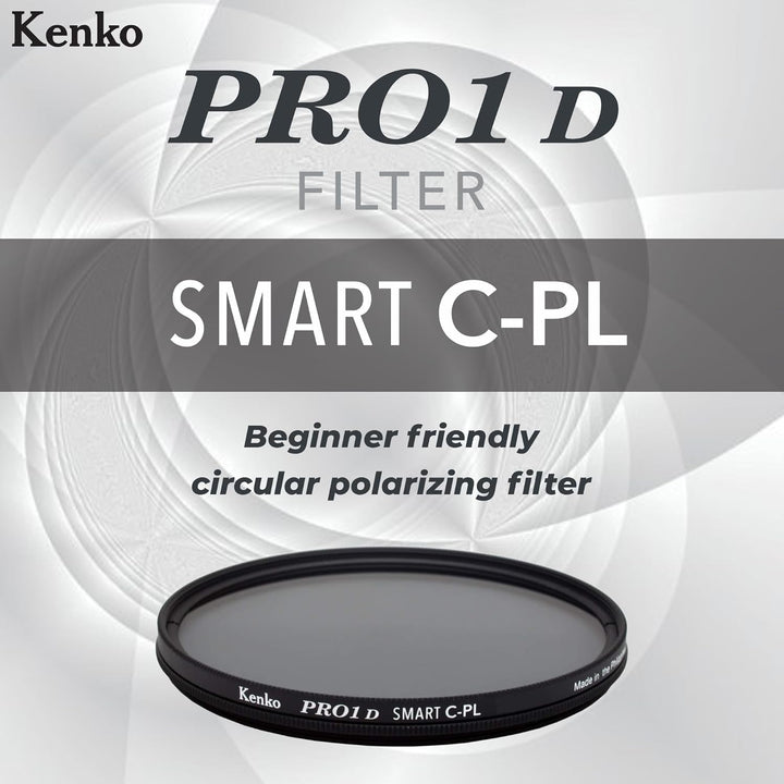 Kenko Polfilter PRO1D SMART C-PL 72mm, Farbkontrasteinstellung, Kontrolle der Wasser- und Glasreflex