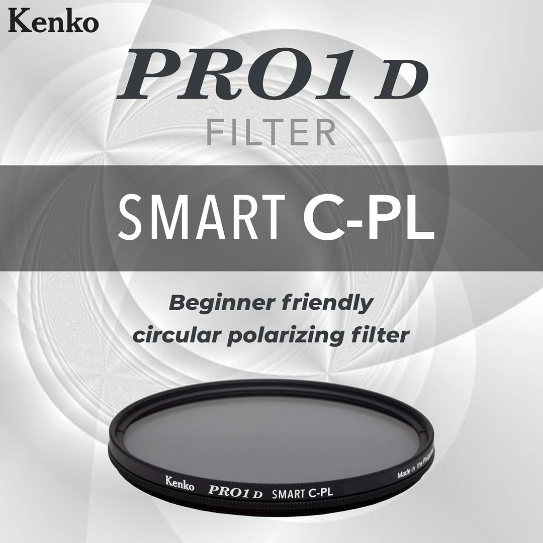 Kenko Polfilter PRO1D SMART C-PL 82mm, Farbkontrasteinstellung, Kontrolle der Wasser- und Glasreflex