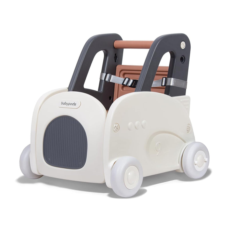 Leogreen Lauflernwagen Baby Push Pull Lauflernhilfe Spielzeug, 4 in 1 Lauflernhilfe zum Sitzen und S