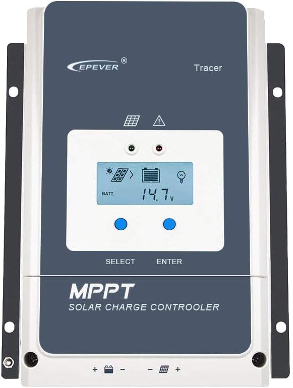 EPEVER 50A MPPT Solarladeregler 12V/24V/36V/48V mit LCD-Display, Leerlaufspannung bis 150V für Seale