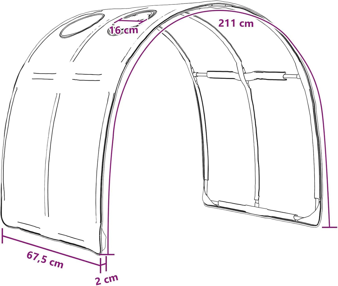 Bettunnel Himmelblau 2 Stück 211 x 67,5 x 2 cm Polyester, Zubehör für Doppelbett, Lattenrost, Bettha