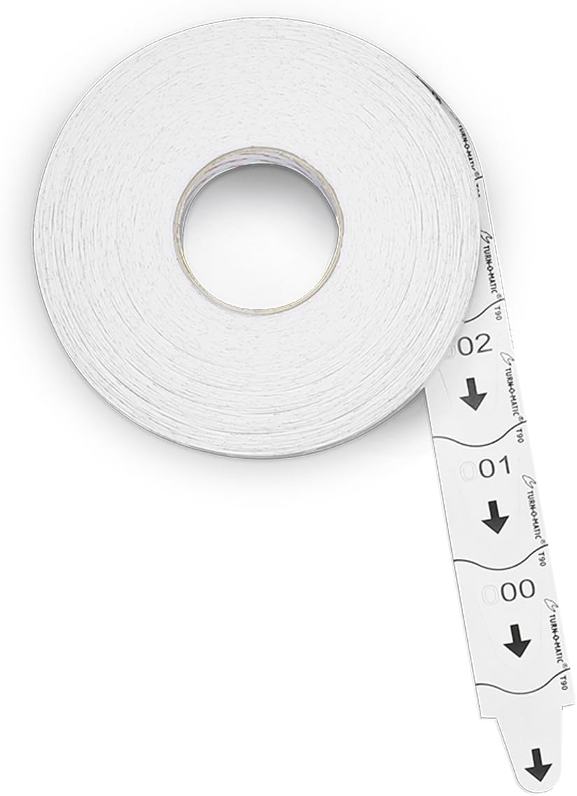 Meto Turn-O-Matic Zubehör, Original Tickets T90 3D mit fortlaufender Nummer, Made in Germany, 6 Roll