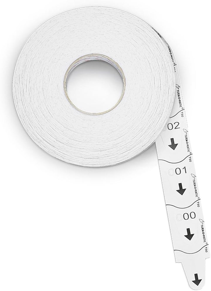 Meto Turn-O-Matic Zubehör, Original Tickets T90 3D mit fortlaufender Nummer, Made in Germany, 6 Roll