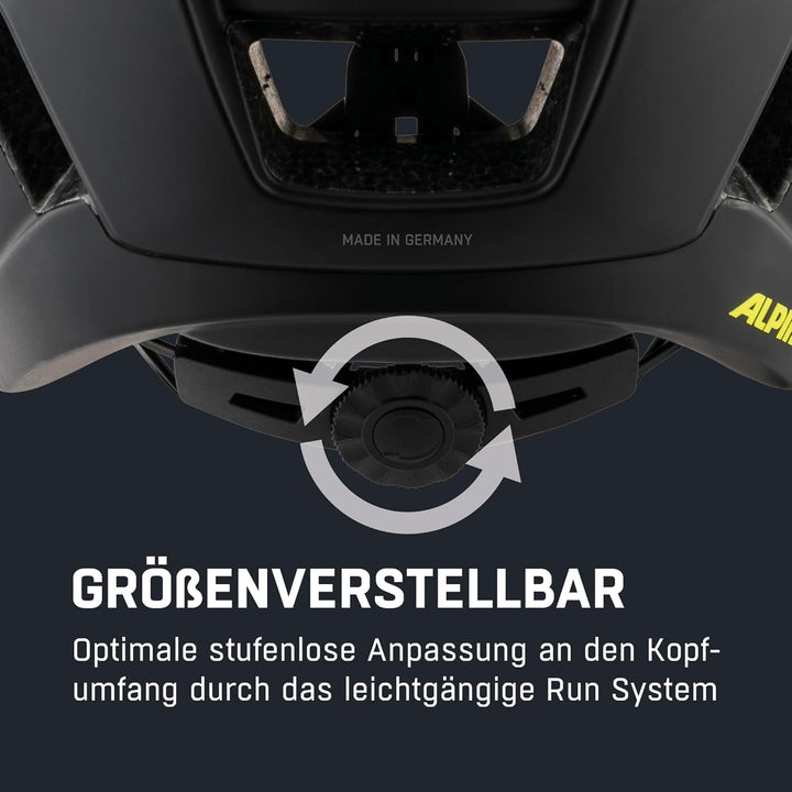 ALPINA KAMLOOP Radhelm schwarz gelb 51-55 cm, 51-55 cm