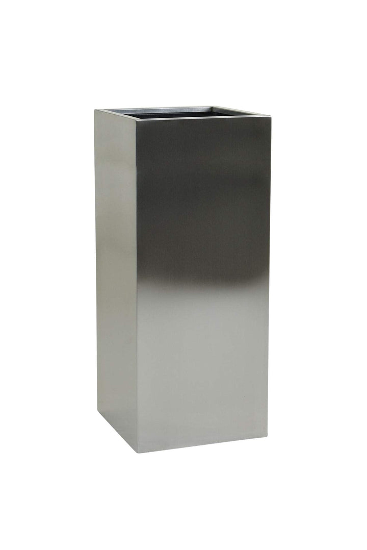 VIVANNO Pflanzkübel Blumenkübel Pflanzgefäss Übertopf Edelstahl Block - 80 x 40 x 40 cm BLOCK 80x40x