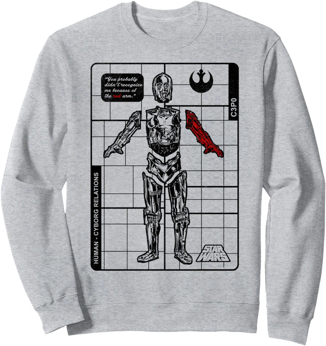 Star Wars C-3PO Blueprint Poster Sweatshirt
