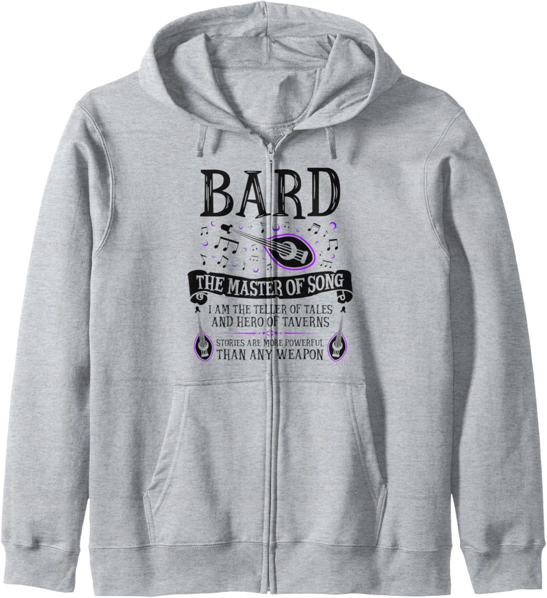 The Bard - Fantasy, RPG, Tabletop RPG, TTRPG, D20 Kapuzenjacke