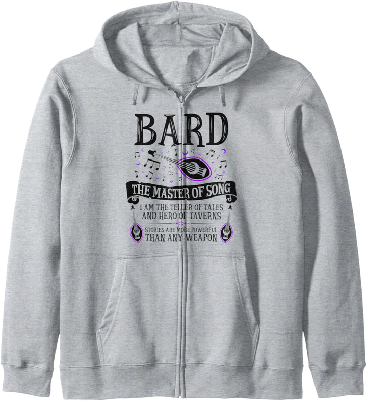 The Bard - Fantasy, RPG, Tabletop RPG, TTRPG, D20 Kapuzenjacke