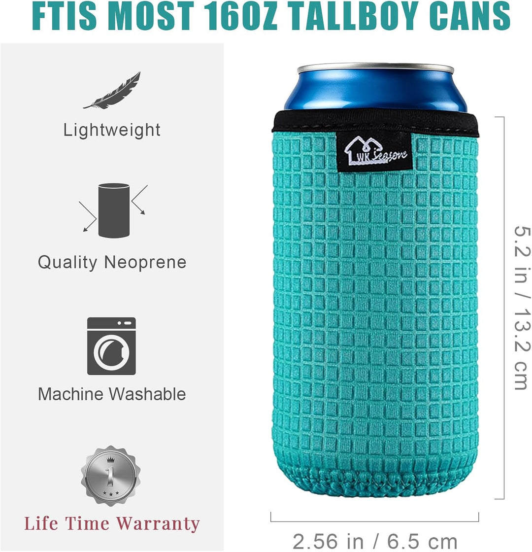 WK IEASON 16oz Can Sleeves Insulators Neoprene Standard Can Covers Coolers Holder Non-Slip Neoprene