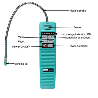 Elitech Leckage-Messgerät HLD-100+ Kältemittel-Lecksuchgerät, Halogenlecksuchgerät, Freon HLK-FCKW F