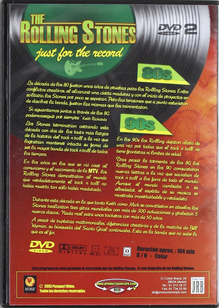 Just For The Records (Import Dvd) (2003) Rolling Stones, The, DVD