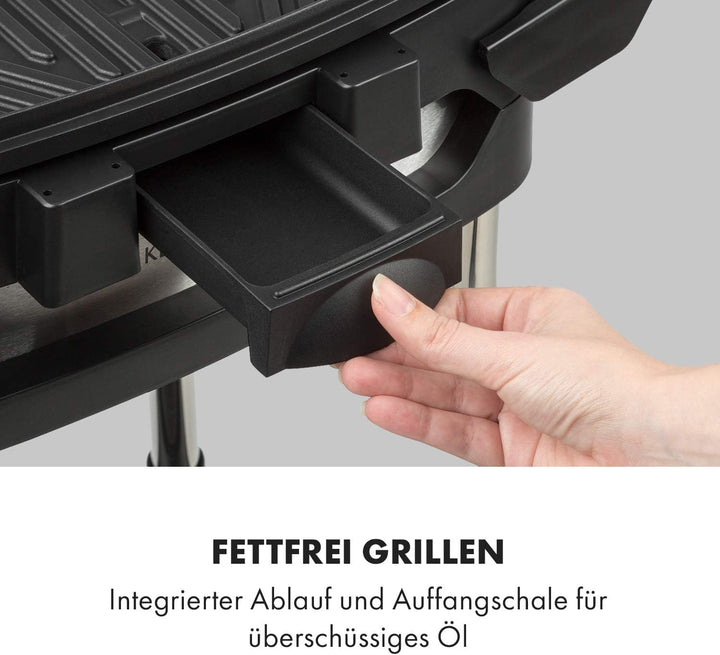 Klarstein Gatsby Elektrogrill Standgrill Tischgrill, Leistung: 2000 W, EasyGrill Concept, Grillfläch