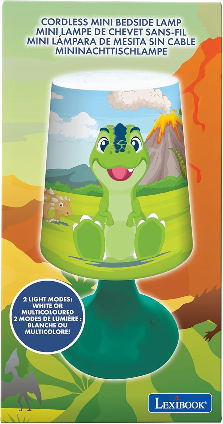 Lexibook, Dinosaur - Dinosaur Mini Kabellose Nachttischlampe und Nachtlicht - MLT10DINO 18 cm Dinosa