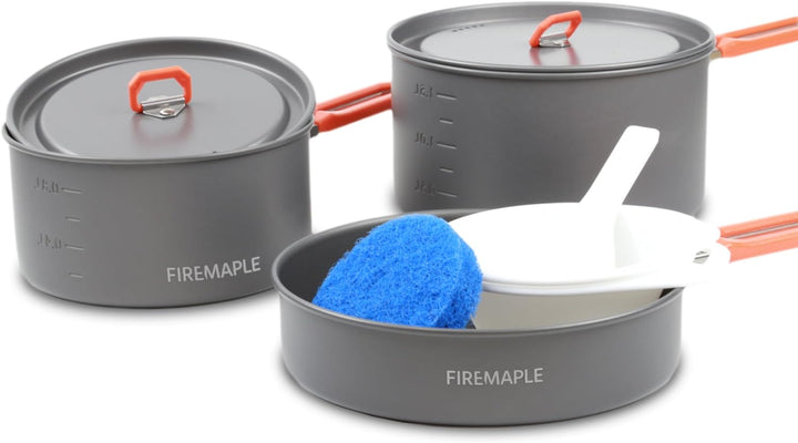 Fire-Maple Feast Camping Geschirr Set aus Edelstahl und eloxiertem Aluminium Feast FEAST 3, FEAST 3