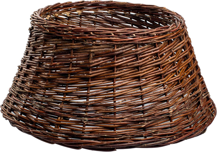 BOGATECO Weidenkorb für den Weihnachtsbaum 60cm Durchmesser | Weihnachtsbaum Rock aus Weide | Weihna