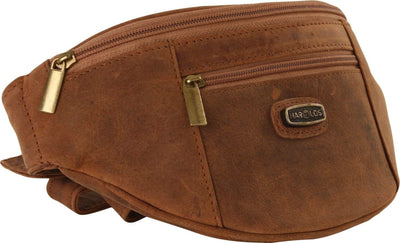 Harold's Gürteltasche Rind-Leder 20 x 13 x 7 cm Bauchtasche Hüft-Tasche 101003 braun