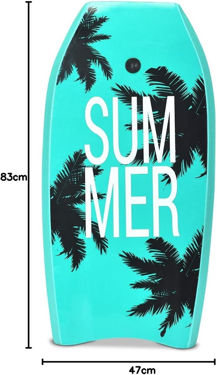 COSTWAY Bodyboard, Schwimmbrett Schwimmboard, Surfbrett Kinder, Surfboard, Sup-Board 83x47x5,5cm Grü