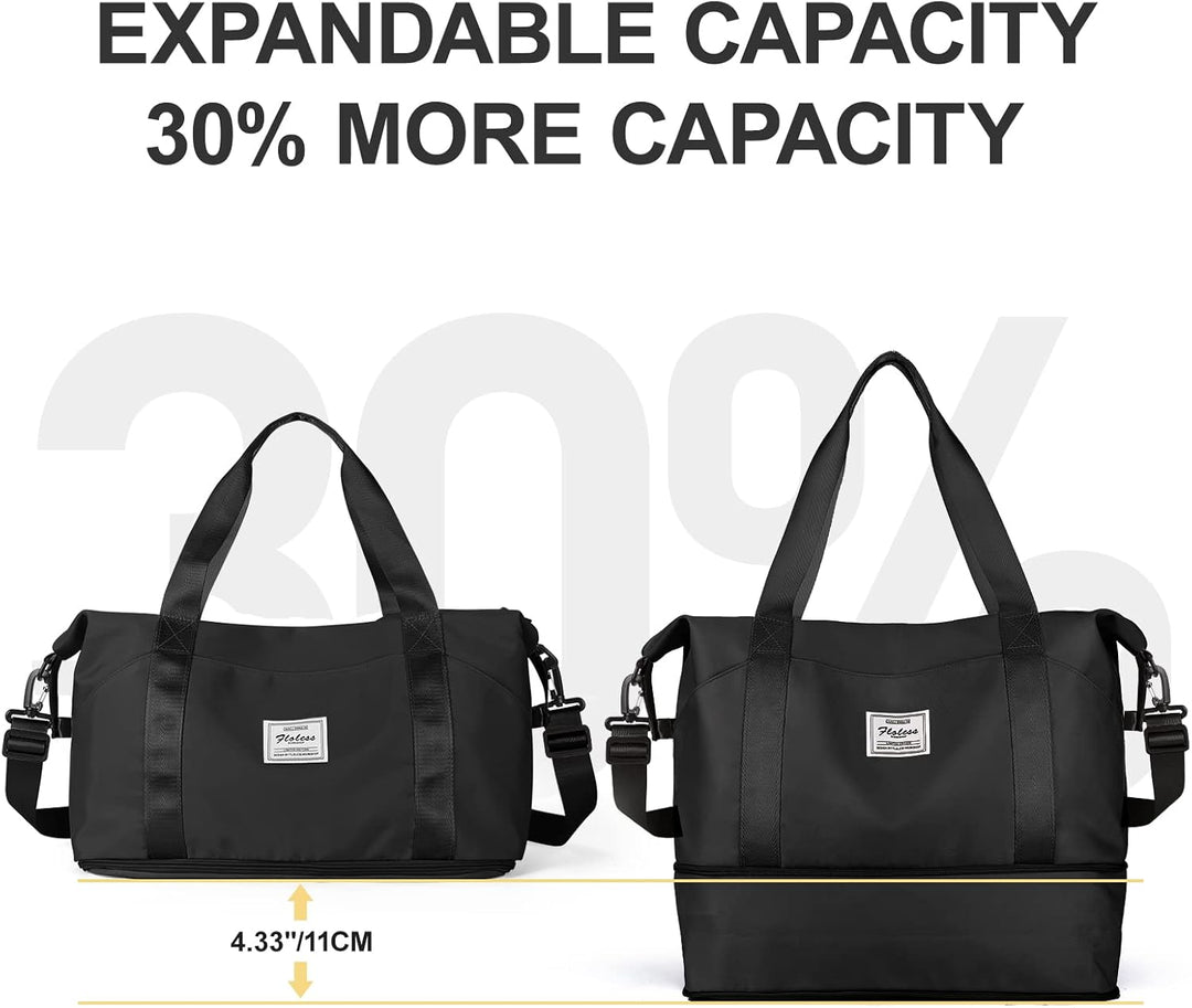 Reisetasche Damen Sporttasche 40x20x25 Ryanair Handgepäck Tasche Weekender Bag Schwimmtasche Wasserd