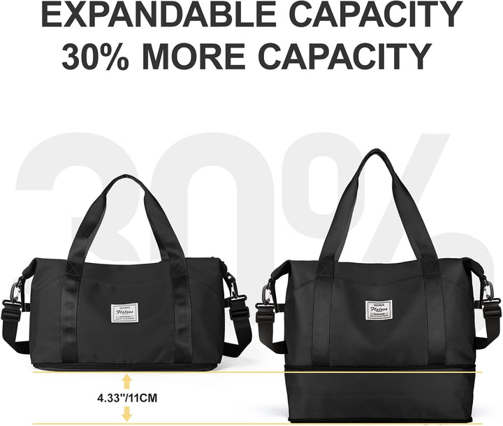 Reisetasche Damen Sporttasche 40x20x25 Ryanair Handgepäck Tasche Weekender Bag Schwimmtasche Wasserd