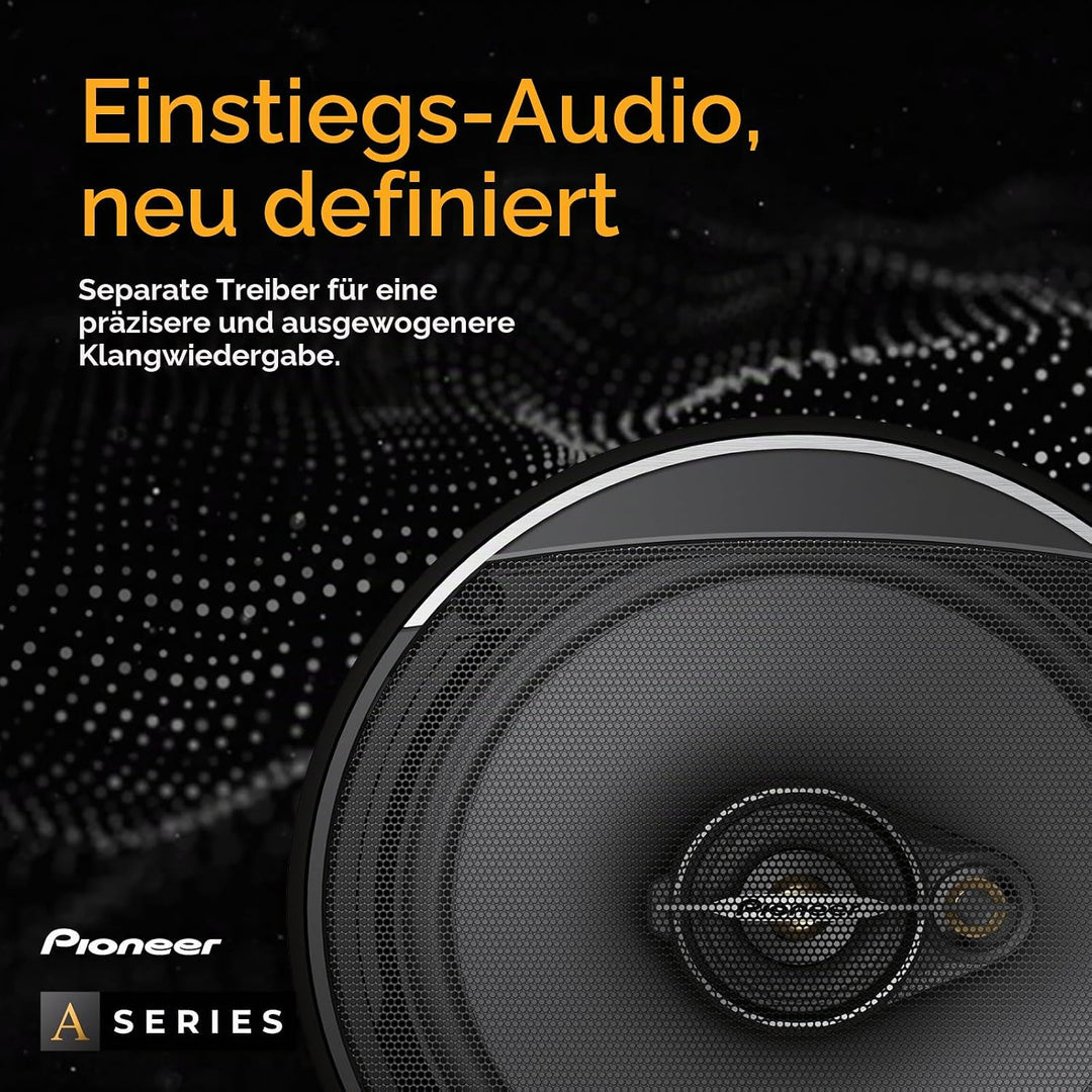 Pioneer TS-A6881F 6 x 8 4-Weg-Koaxial-Lautsprecher Set mit 2 Lautsprechern (je 350 W max., 80 W Sinu